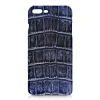 Ammoment - Nile Crocodile in Antique Navy - Leather Cover - iPhone 8 Plus / 7 Plus - Avvenice