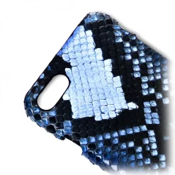 Ammoment - Python in Alien Royal Blue - Leather Cover - iPhone 8 / 7 - Avvenice