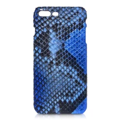 Ammoment - Python in Alien Royal Blue - Leather Cover - iPhone 8 Plus / 7 Plus - Avvenice