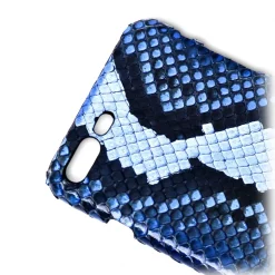 Ammoment - Python in Alien Royal Blue - Leather Cover - iPhone 8 Plus / 7 Plus - Avvenice