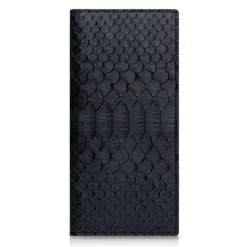 Ammoment - Python in Black - Leather Breast Wallet - Avvenice