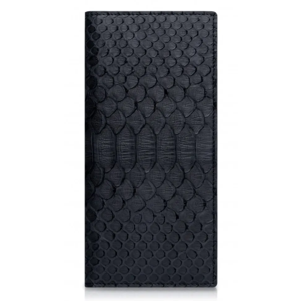 Ammoment - Python in Black - Leather Breast Wallet - Avvenice