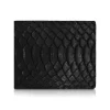 Ammoment - Python in Black - Leather Bifold Wallet - Avvenice