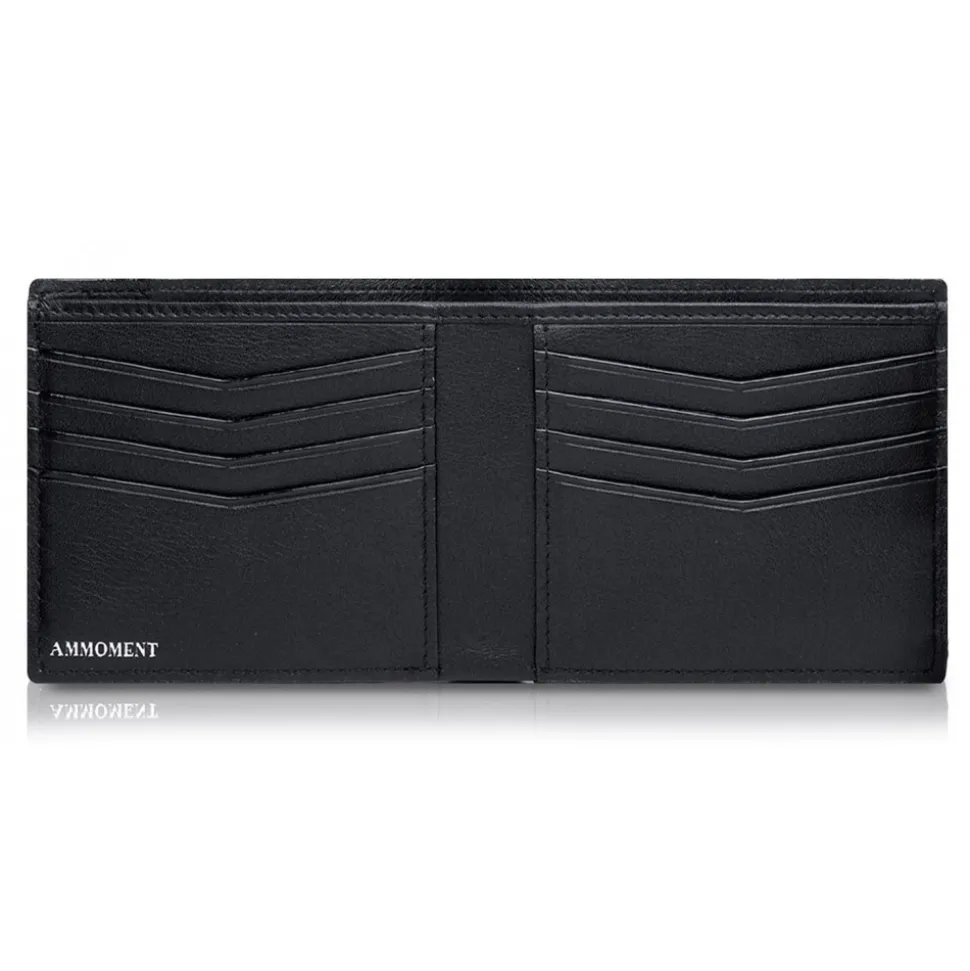 Ammoment - Python in Black - Leather Bifold Wallet - Avvenice