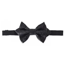 Ammoment - Python in Black - Leather Victor Bow Tie - Avvenice
