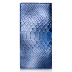 Ammoment - Python in Calcite Blue - Leather Breast Wallet - Avvenice