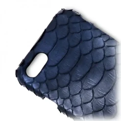 Ammoment - Python in Calcite Blue - Leather Cover - iPhone 8 / 7 - Avvenice