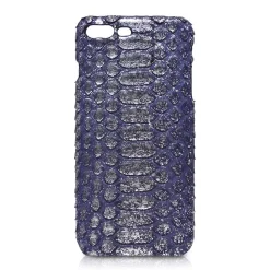 Ammoment - Python in Demeter Silver - Leather Cover - iPhone 8 Plus / 7 Plus - Avvenice