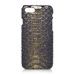 Ammoment - Python in Demeter Gold - Leather Cover - iPhone 8 / 7 - Avvenice