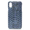 Ammoment - Python in Moxi Black - Leather Cover - iPhone X - Avvenice