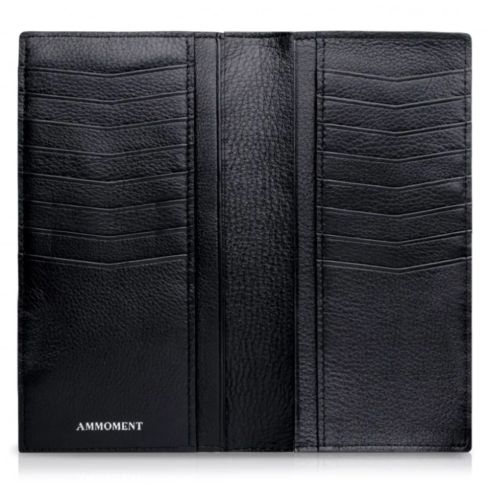 Ammoment - Python in NYX Blue - Leather Breast Wallet - Avvenice