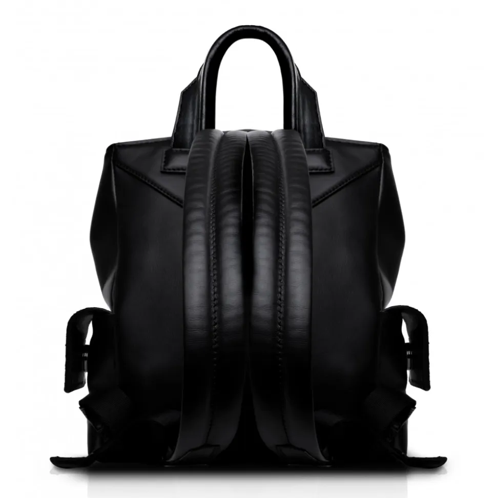 Ammoment - Python in NYX Blue - Leather Zane Small Backpack - Avvenice
