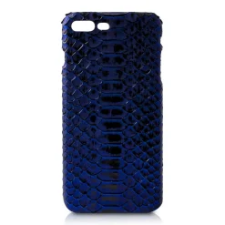 Ammoment - Python in NYX Blue - Leather Cover - iPhone 8 Plus / 7 Plus - Avvenice