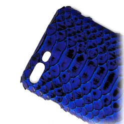 Ammoment - Python in NYX Blue - Leather Cover - iPhone 8 Plus / 7 Plus - Avvenice