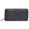 Ammoment - Python in Pepite Rose - Leather Long Zipper Wallet - Avvenice