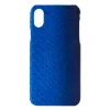 Ammoment - Python in Petale Blue - Leather Cover - iPhone X - Avvenice
