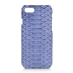 Ammoment - Python in Pomice Blue - Leather Cover - iPhone 8 / 7 - Avvenice
