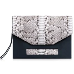 Ammoment - Python in Roccia - Leather Pete Clutch Bag - Avvenice