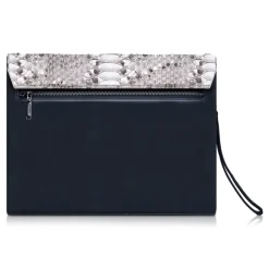 Ammoment - Python in Roccia - Leather Pete Clutch Bag - Avvenice