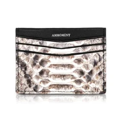 Ammoment - Python in Roccia - Leather Credit Card Holder - Avvenice