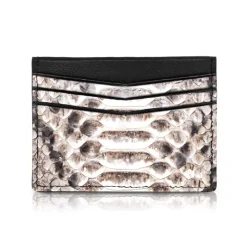 Ammoment - Python in Roccia - Leather Credit Card Holder - Avvenice