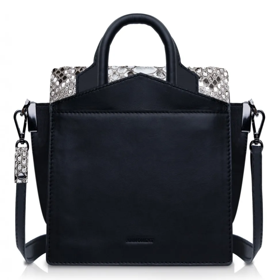 Ammoment - Python in Roccia - Leather Lexi Crossbody Bag - Avvenice