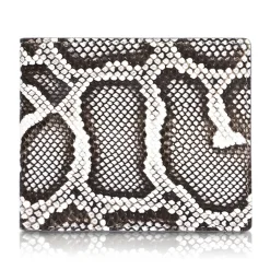 Ammoment - Python in Roccia - Leather Bifold Wallet - Avvenice