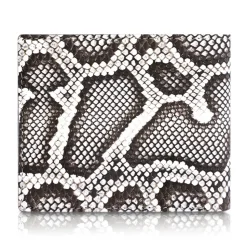 Ammoment - Python in Roccia - Leather Bifold Wallet - Avvenice