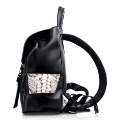 Ammoment - Python in Roccia - Leather Zane Small Backpack - Avvenice