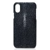 Ammoment - Stingray in Black - Leather Cover - iPhone X - Avvenice