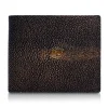 Ammoment - Stingray in Glitter Metallic Brown - Leather Bifold Wallet - Avvenice