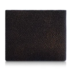 Ammoment - Stingray in Glitter Metallic Brown - Leather Bifold Wallet - Avvenice