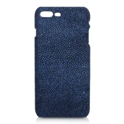 Ammoment - Stingray in Glitter Metallic Blue - Leather Cover - iPhone 8 Plus / 7 Plus - Avvenice