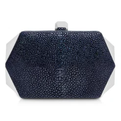 Ammoment - Stingray in Glitter Metallic Green - Minaudiere - Leather Bag - Avvenice