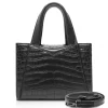 Ammoment - Vesper Bag Small in Crocodile - Black - Luxury High Quality Leather Bag - Avvenice