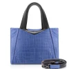 Ammoment - Vesper Bag Small in Crocodile - Navy - Luxury High Quality Leather Bag - Avvenice