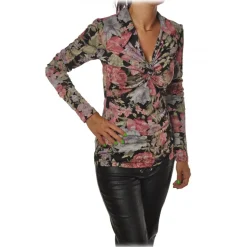 Aniye By - Floral Patterned Top - Multicolor - Top - Made in Italy - Luxury Exclusive Collection - Avvenice