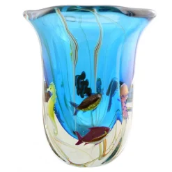 Ars Cenedese Murano - Acquamare Modern Vase - Handcrafted Venetian Vase Handmade by Venetian Glassmasters - High Quality Luxury - Avvenice