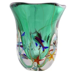 Ars Cenedese Murano - Acquario Modern Vase - Handcrafted Venetian Vase Handmade by Venetian Glassmasters - High Quality Luxury - Avvenice
