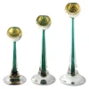 Ars Cenedese Murano - Set of Sommerso Candlesticks - Bollinato Gold - Candlesticks Handmade by Venetian Glassmasters - Luxury - Avvenice