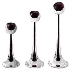 Ars Cenedese Murano - Sommerso Candlestick - Monocolor Red - Candlesticks Handmade by Venetian Glassmasters - Luxury - Avvenice