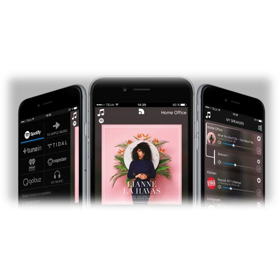 Audio Pro - A10 - Light Grey - Softly Shaped Multiroom Speaker - Airplay, Bluetooth, Wireless, AUX, WiFi - Avvenice