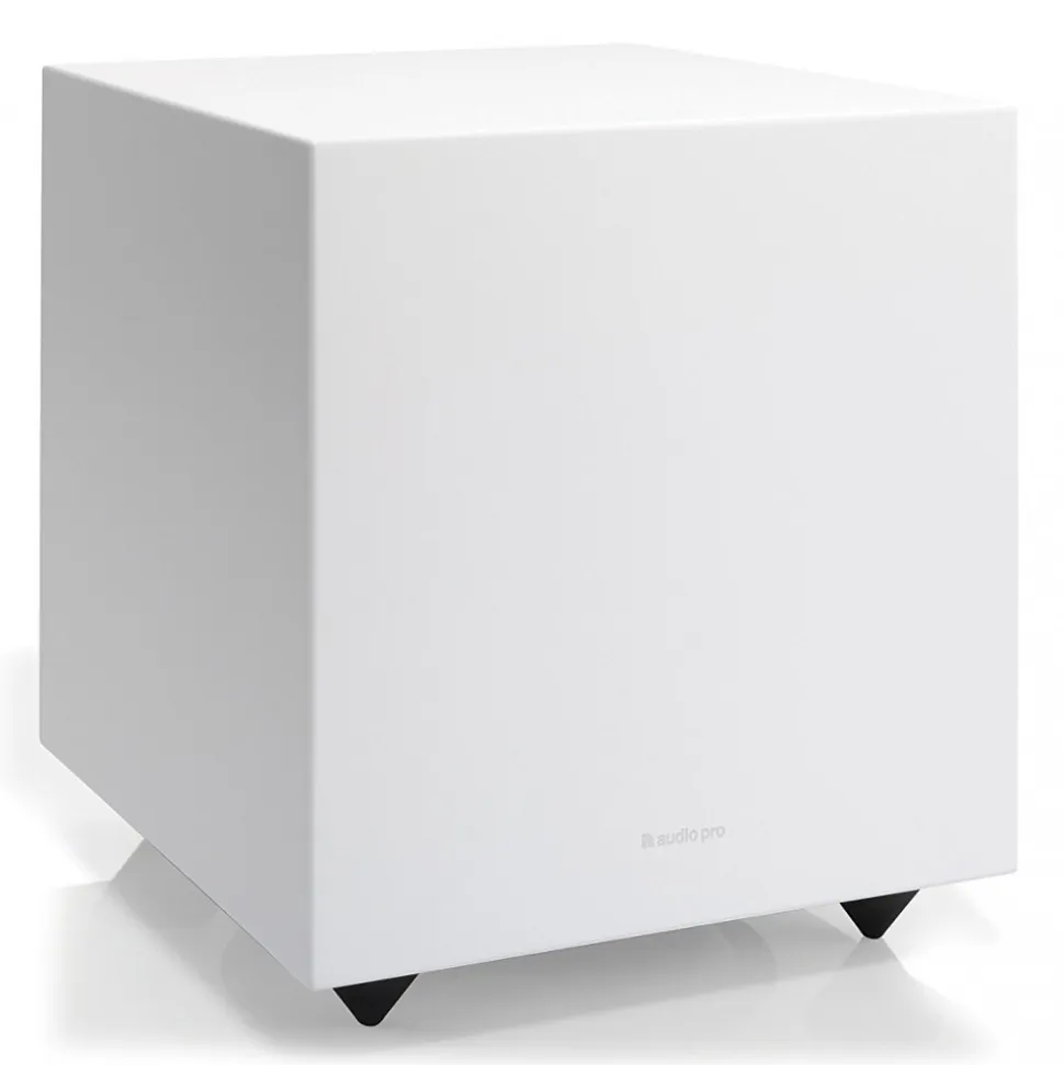 Audio Pro - Addon Sub - White - High Quality Subwoofer - Powered Subwoofer - LFE, RCA, Stereo, Bluetooth - Avvenice