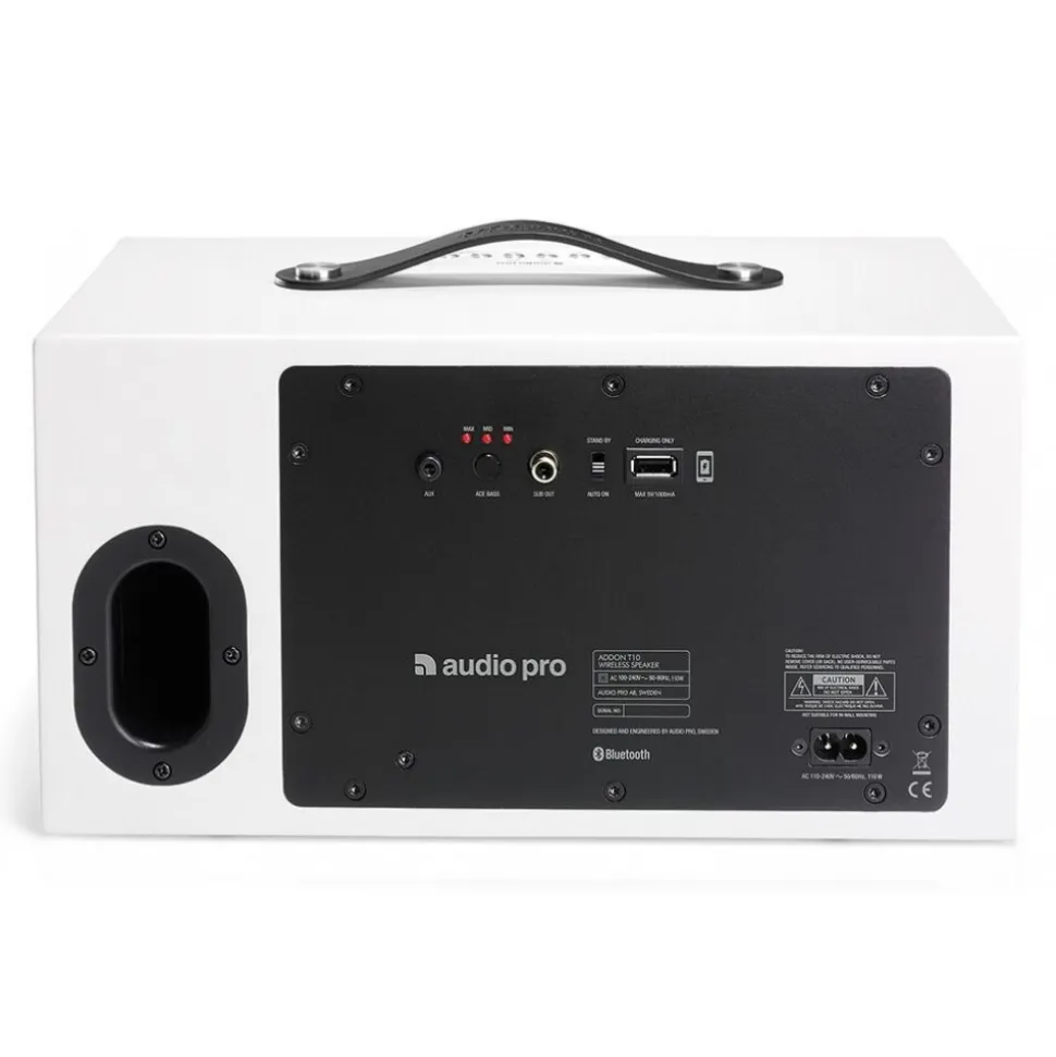 Audio Pro - Addon T10 Gen 2 - White - High Quality Speaker - Powered Wireless Speaker - USB, Stereo, Bluetooth, Wireless - Avvenice