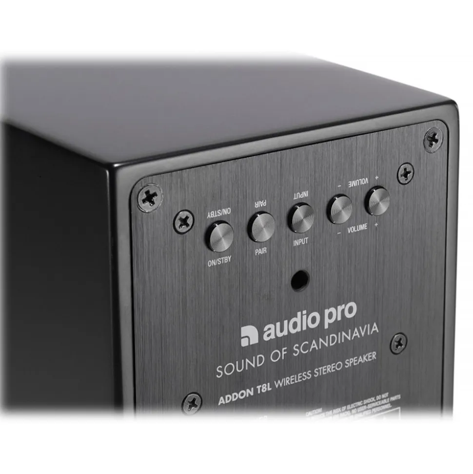 Audio Pro - Addon T8L - Black - High Quality Speaker - Powered Wireless Mini Speaker - HiFi - USB, Stereo, Bluetooth, Wireless - Avvenice