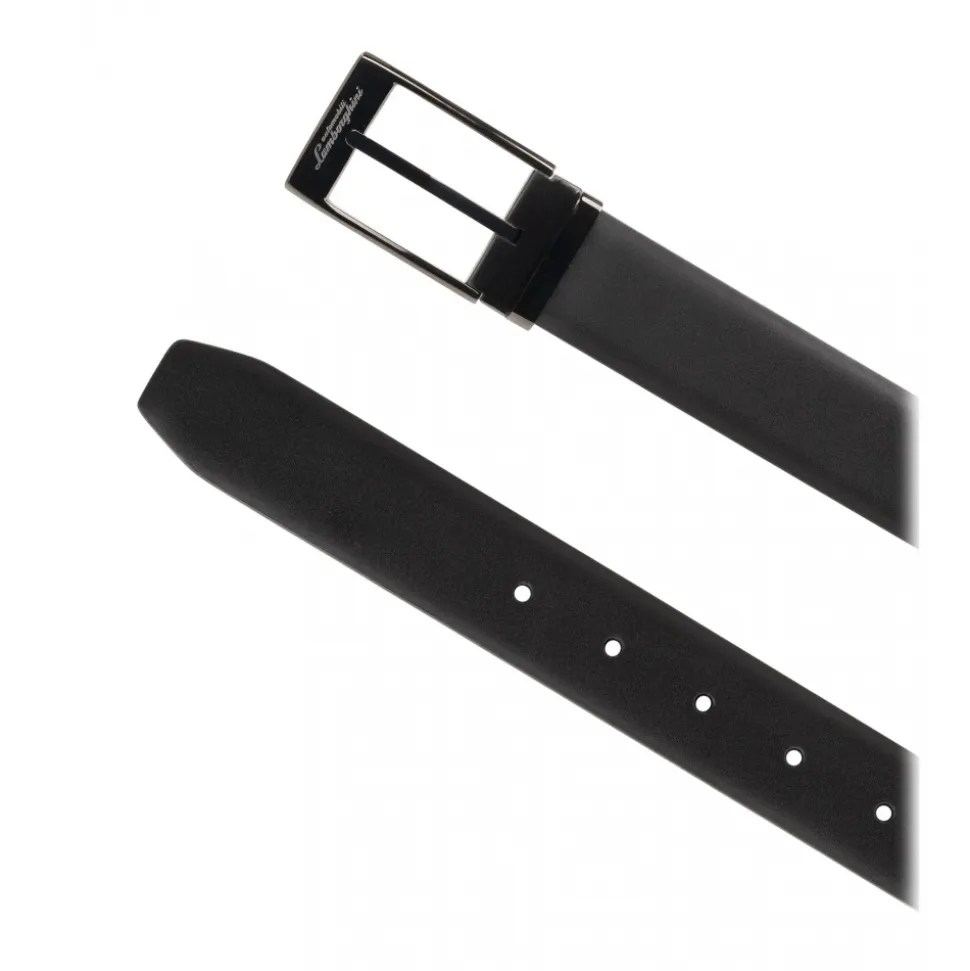 Automobili Lamborghini - Belt - Black and Dark Brown - Made in Italy - Luxury Exclusive Collection - Avvenice