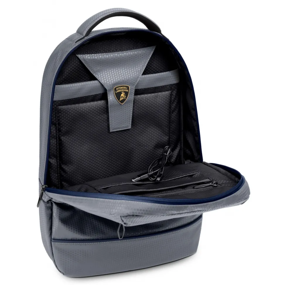 Automobili Lamborghini - Backpack - Grey - Made in Italy - Luxury Exclusive Collection - Avvenice
