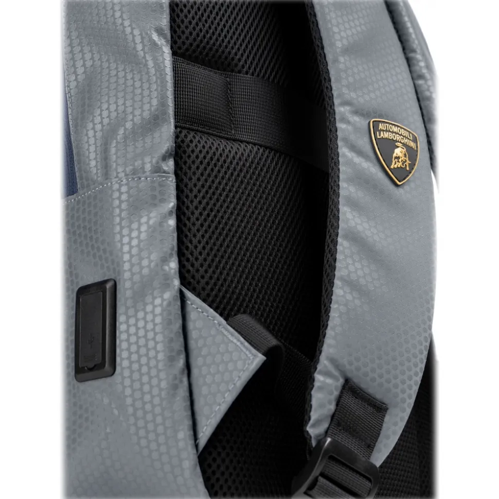 Automobili Lamborghini - Backpack - Grey - Made in Italy - Luxury Exclusive Collection - Avvenice