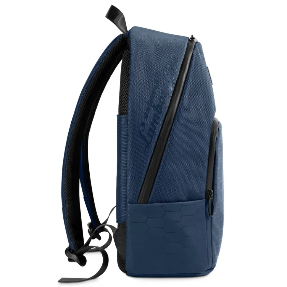 Automobili Lamborghini - Backpack - Blue - Made in Italy - Luxury Exclusive Collection - Avvenice