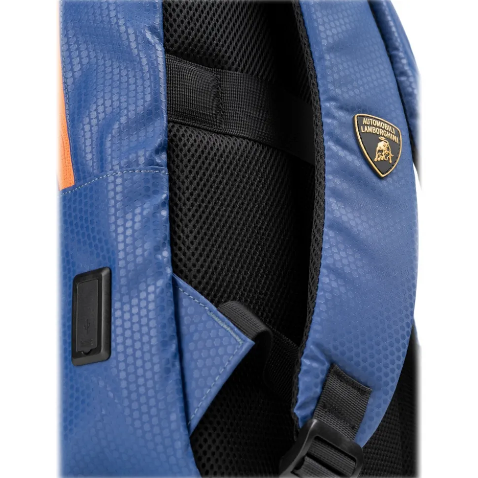 Automobili Lamborghini - Backpack - Blue - Made in Italy - Luxury Exclusive Collection - Avvenice